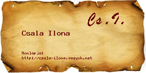 Csala Ilona névjegykártya