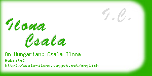 ilona csala business card